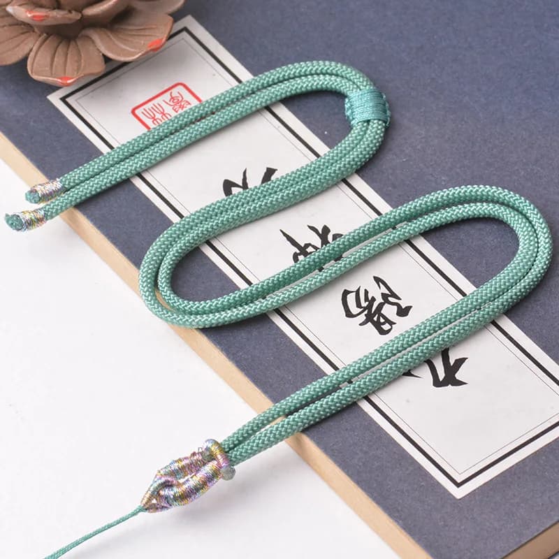 Braided Chain Adjustable Pendant Necklace