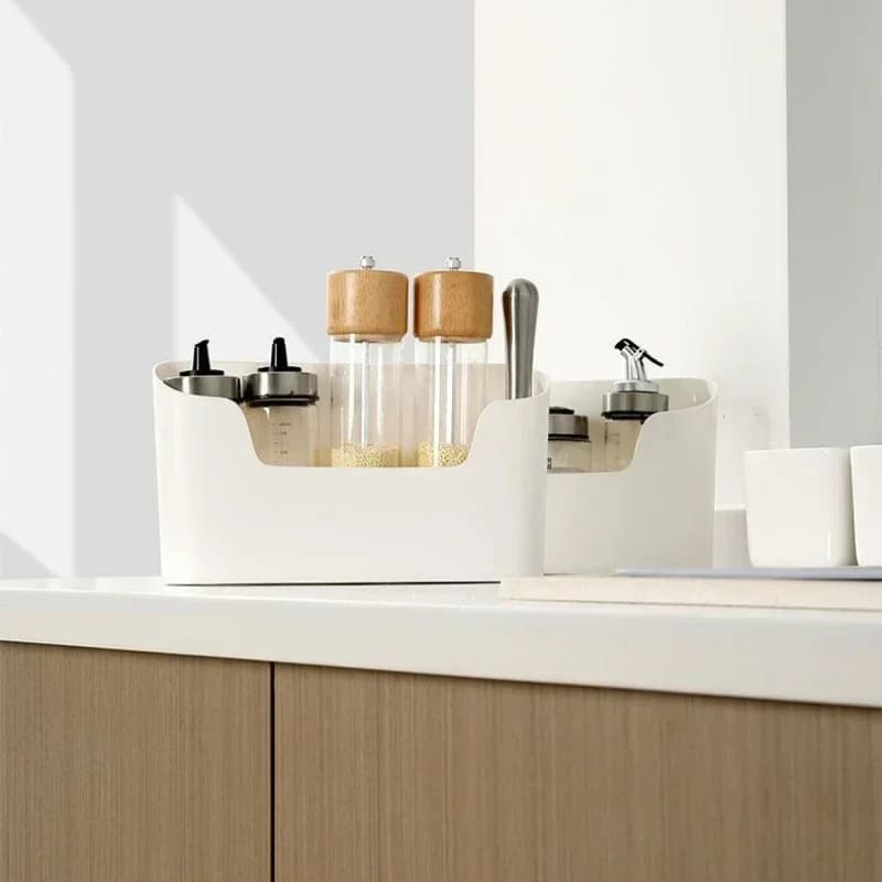 Kitchen Wall-Mounted Adhesive Storage Rack