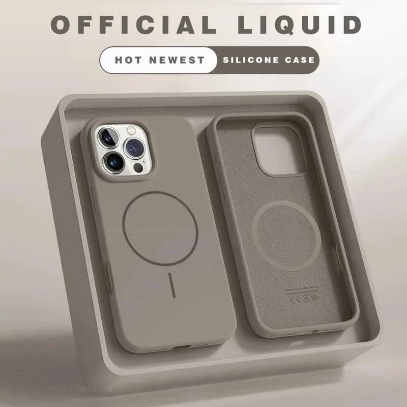 Magnetic Silicone Phone Case For iPhone