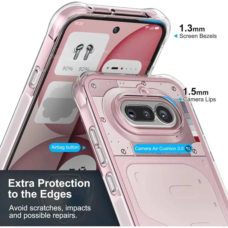 Nothing Phone 4A Clear TPU Shockproof Case