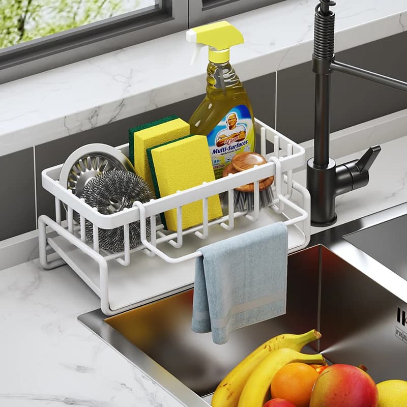 Kitchen Sink Shelf with Drainage Rack