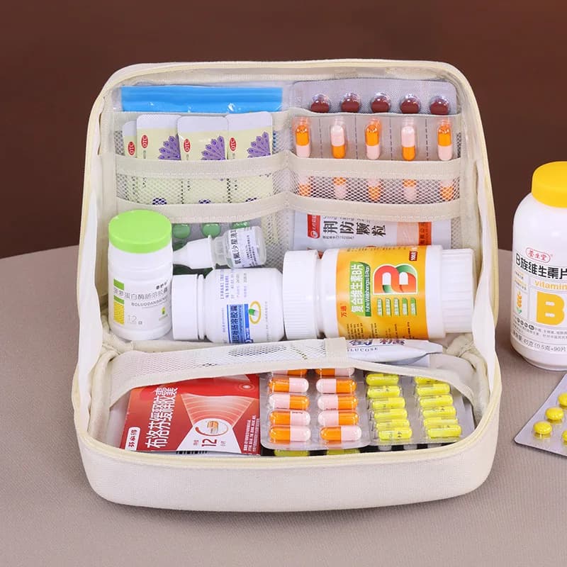 Travel Medicine Bag, Portable Storage Organizer