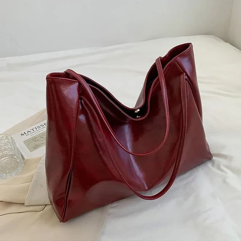 Women's Large Capacity PU Leather Tote Bag