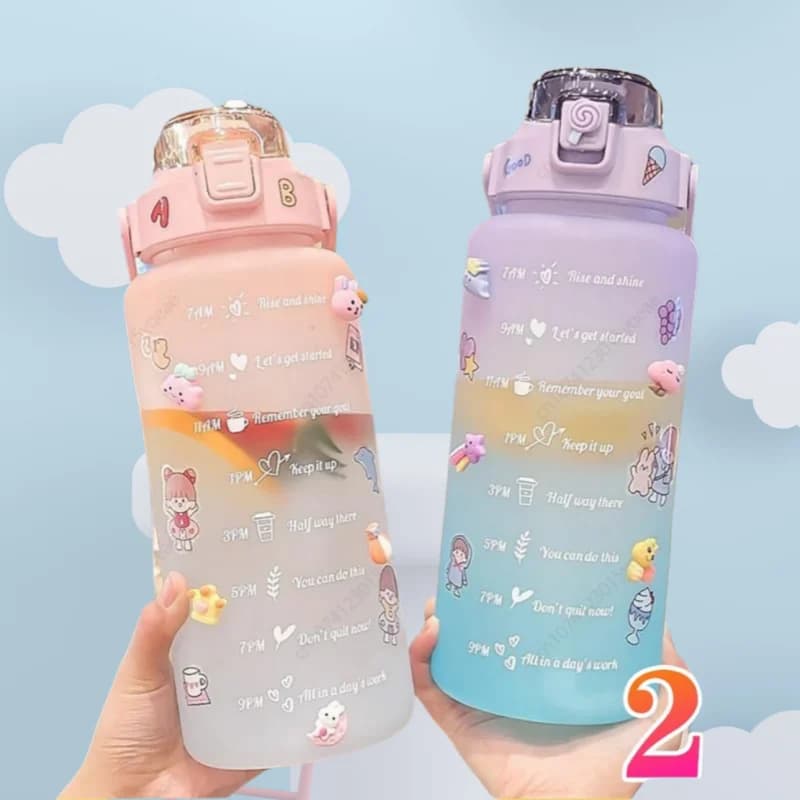 2 Liter Leak-Proof Water Bottle Sports