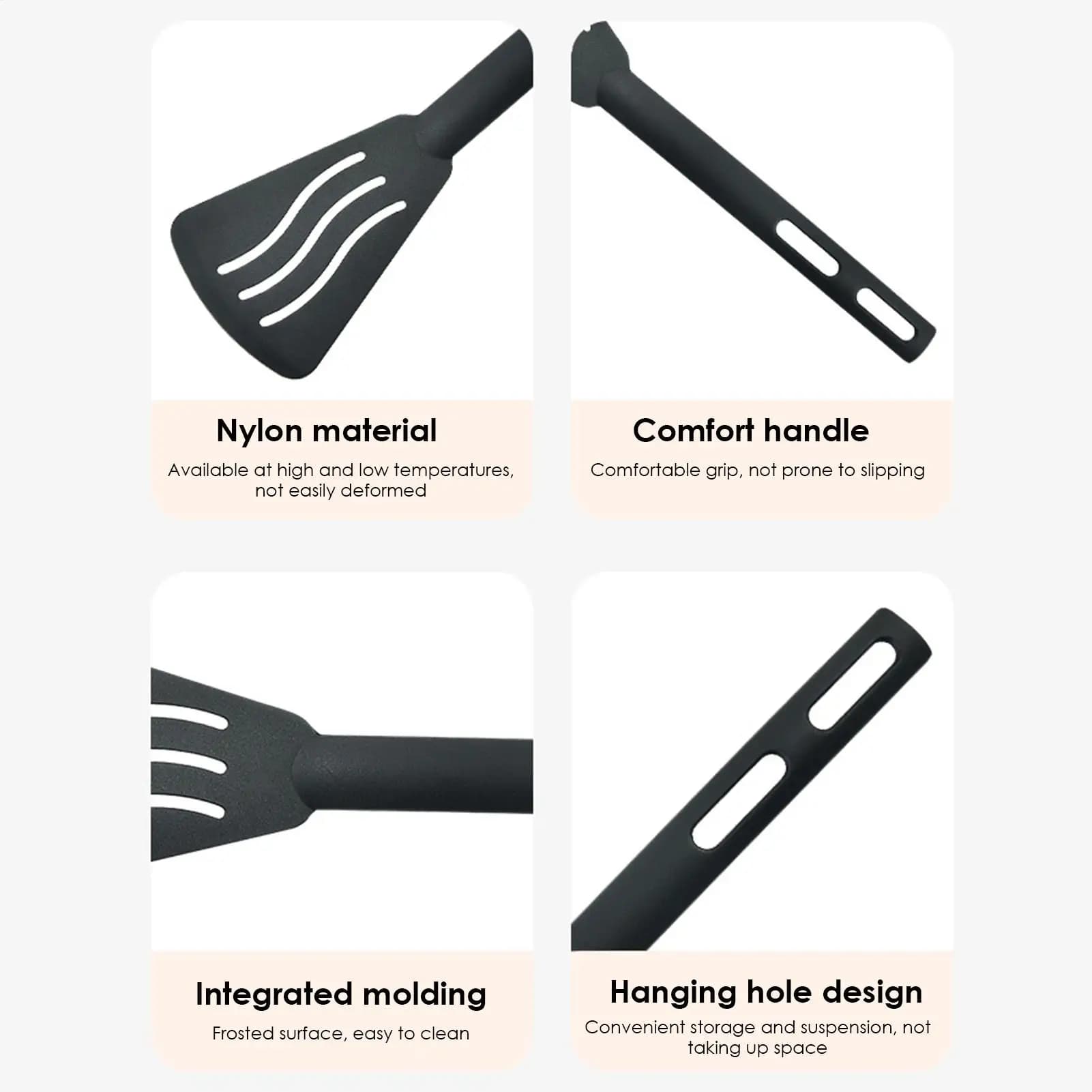 Kitchen Tool Set Nylon Spatulas Non-Stick