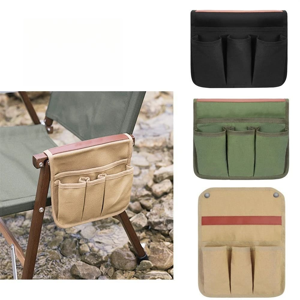 Camping Chair Armrest Organizer Storage Bag