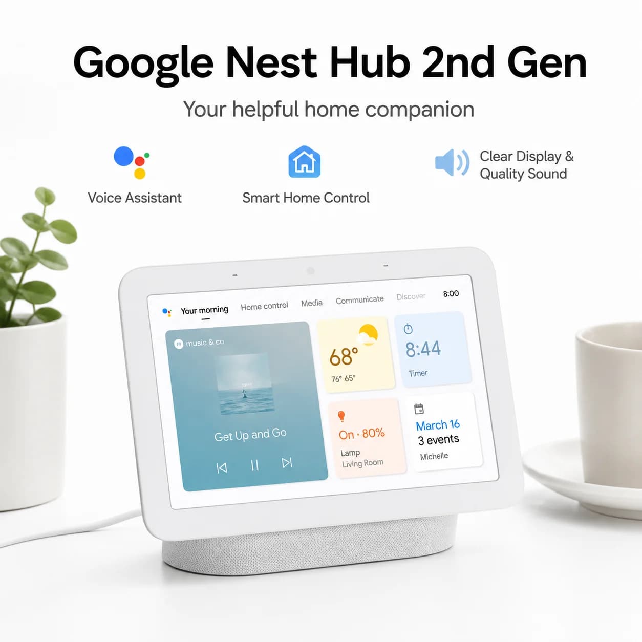 Google Nest Hub 2nd Generation Smart Display