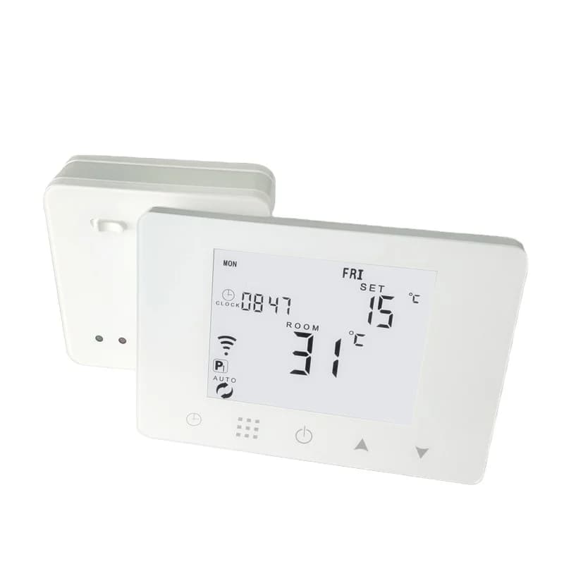 WIFI Smart Home LCD Touch Screen Wireless Battery Power Programmable Thermostat
