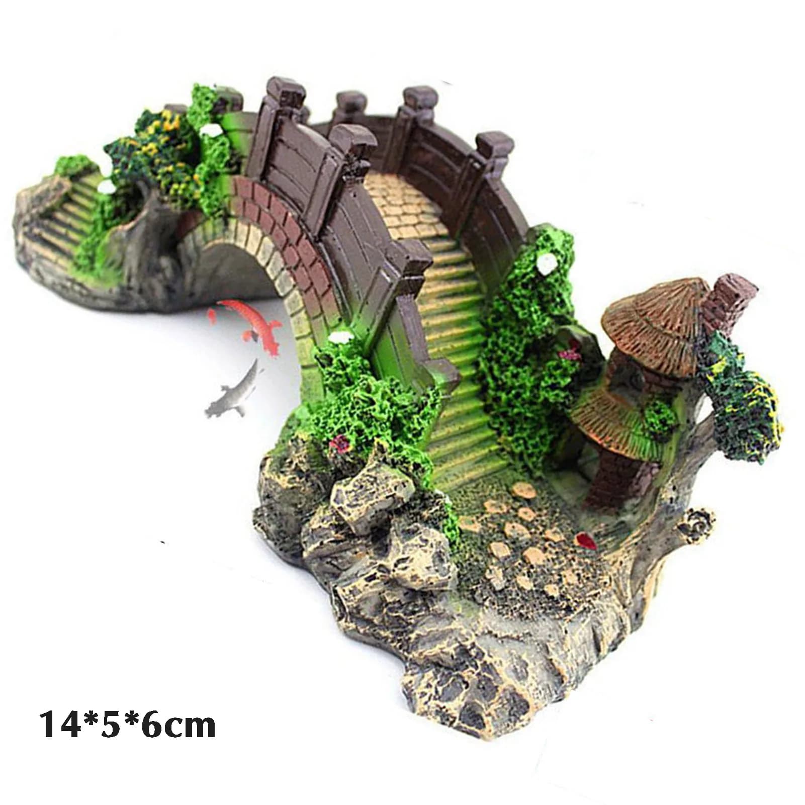 Fish Tank Resin Bridge Aquarium Decoration