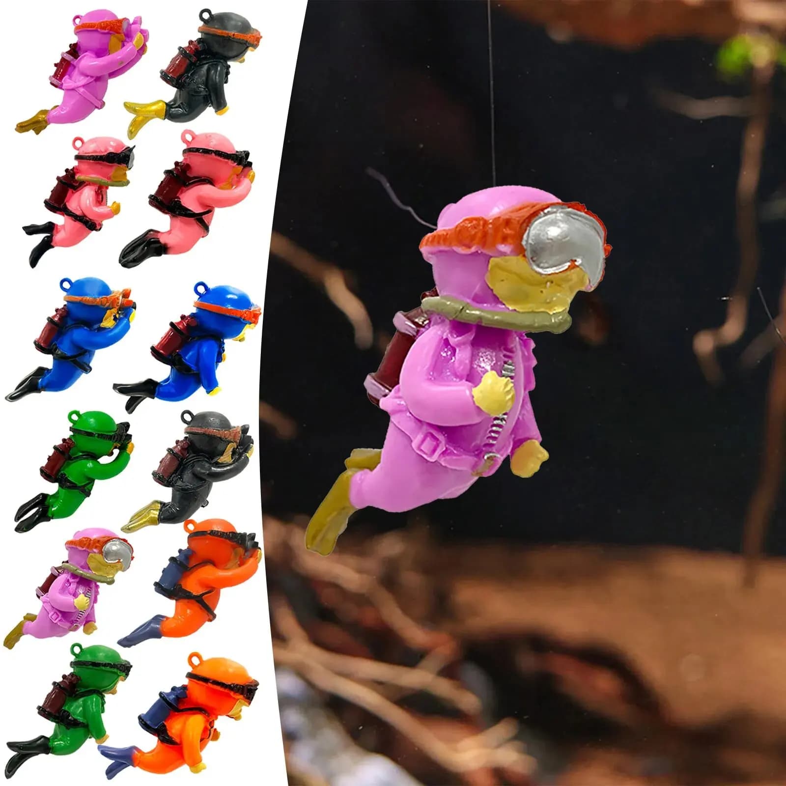 Floating Diver Ornaments Aquarium Decoration Set