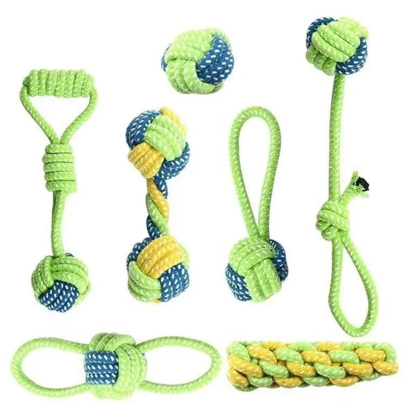 Interactive Cotton Rope Dog Toy Set