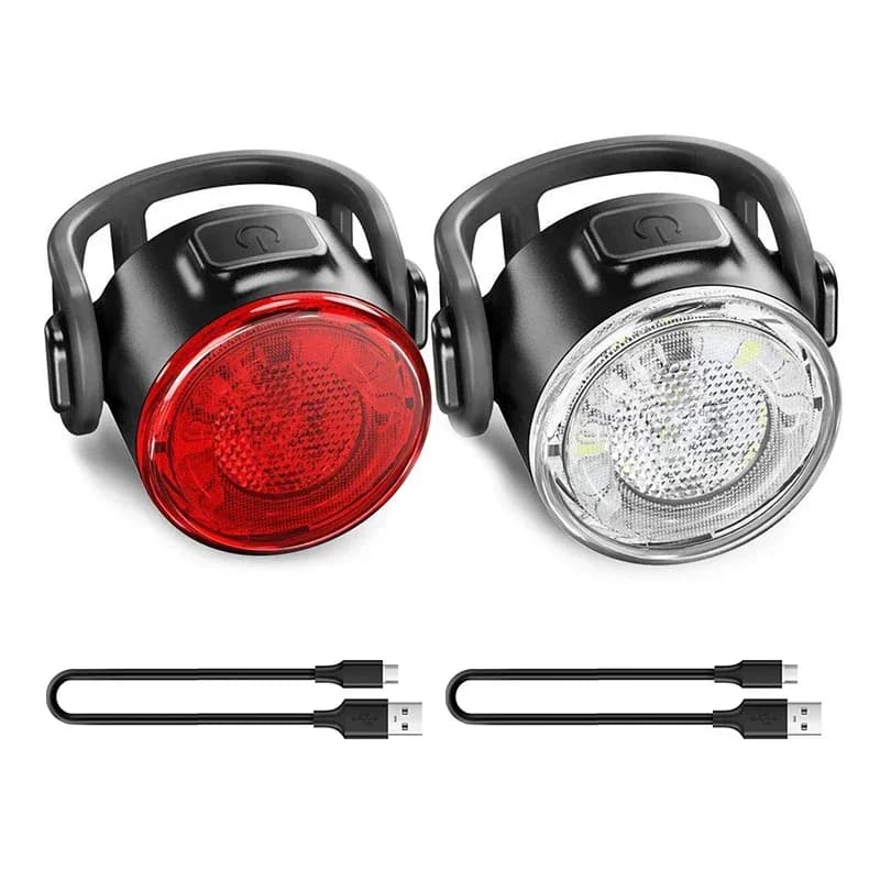 Bike Front and Rear Light Set USB Rechargeable