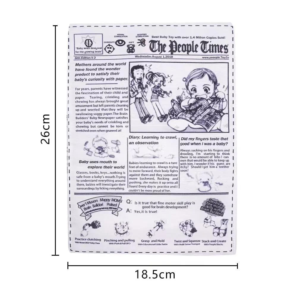 Dog Chew Toys Set Durable Newspaper Design
