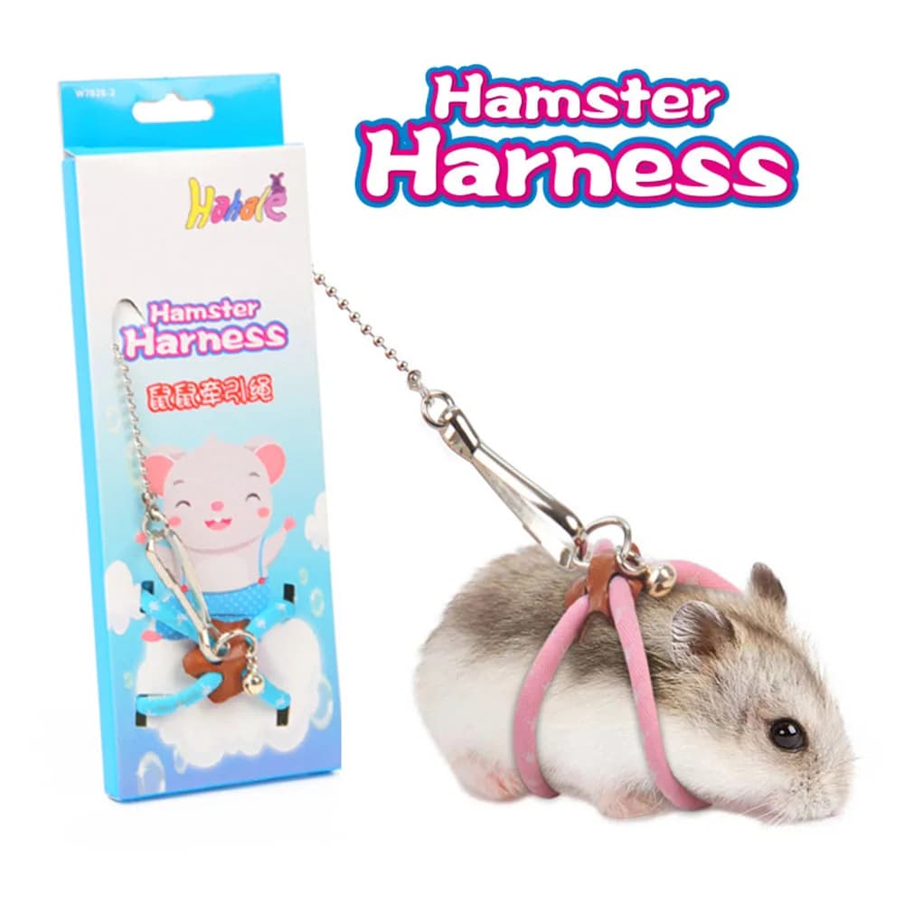 Adjustable Soft Harness and Leash Set for Small Pets