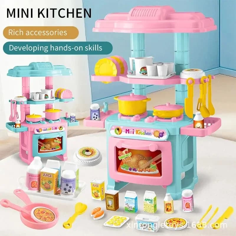 Mini Kitchen Counter Play Set Toy
