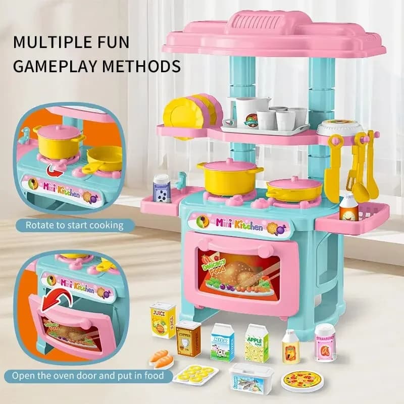 Mini Kitchen Counter Play Set Toy