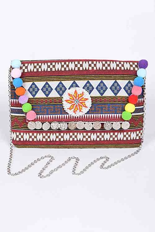 Aztec Colorful Trendy Clutch